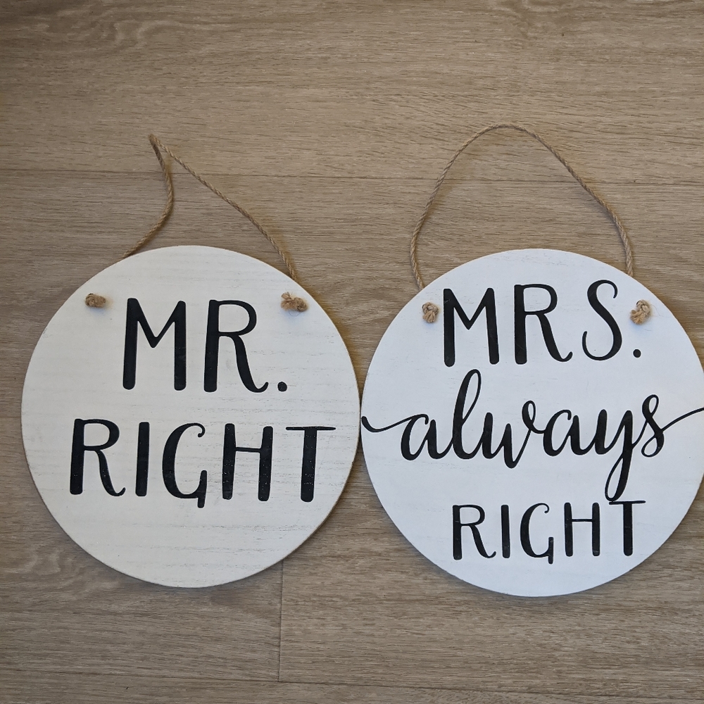 Cute Wooden Signs for Couple